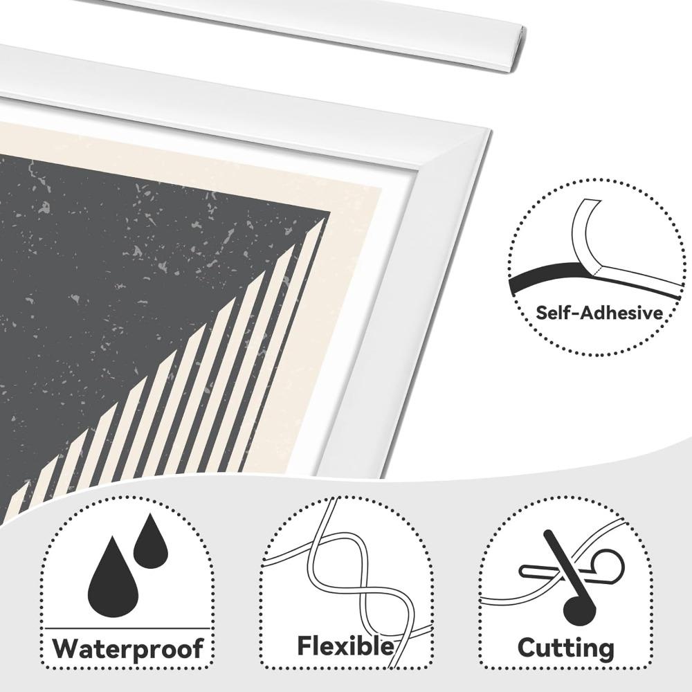 1PC self-adhesive wall edge strip decorative strip, suitable for wall, edge, border, window frame, tile back plate, skirting board