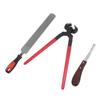 Hoof Repair Tool Kit Steel Double Sided File Hoof Trimmer Tool Kit for Horses Cattle Sheep Donkeys