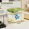 New Small Fish Tank Imitation Glass Clear Ecological Aquarium for Living Room Office Desktop Goldfish Turtle Home