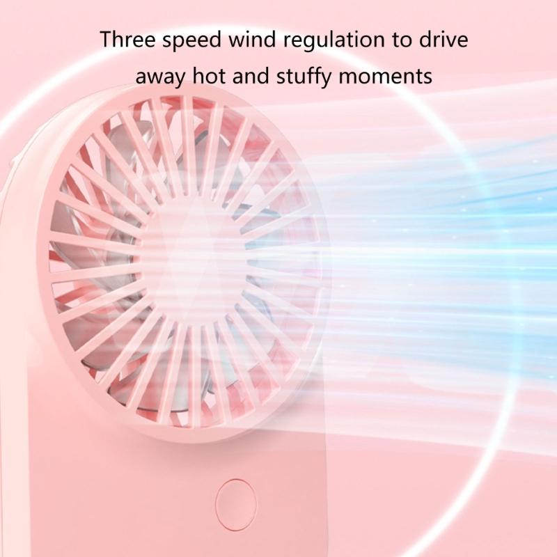Lightweight USB Fan Multifuntional Cooling Device Small Fan Handheld Powerful Fan Cute Desk Fan for Desk Travel Use