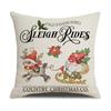 Letter Christmas Pillow Nordic Style Cushion Linen Print Colorful Bedside Pillow
