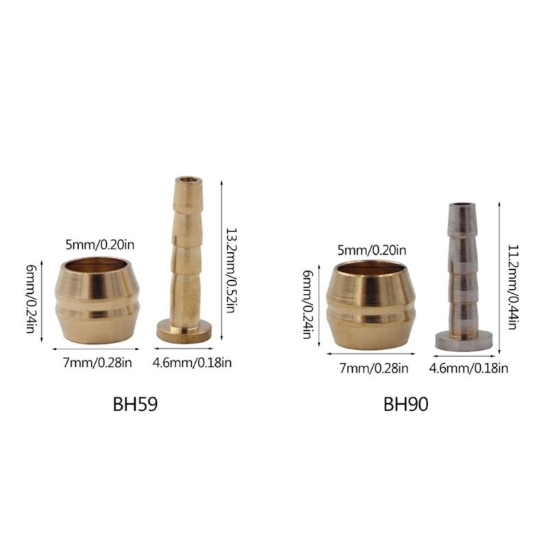 10Set Bike Hydraulic Disc Brake Hose Connector &Connect Insert Set Bicycles Part