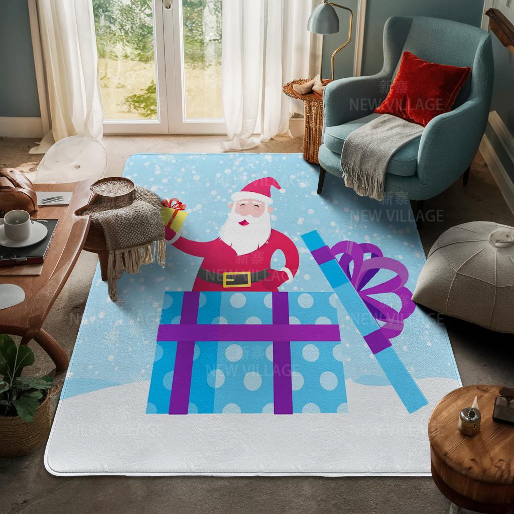 House entrance carpet Home door mat Living Room Bath Foot bathroom non-slip water absorption rugs bath Merry Christmas winter