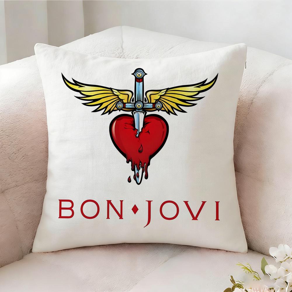 B-bon Jovi BAND SINGER Pillow Case Pillowcase, Double-sided Printed, Sofa Cushion, Bedroom Headboard Pillow