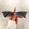 Vintage Brand Designer  Rimless Hollow Sunglasses Women Oval Sun Glasses For Men Popular Metal Steampunk Luxury Small Shades