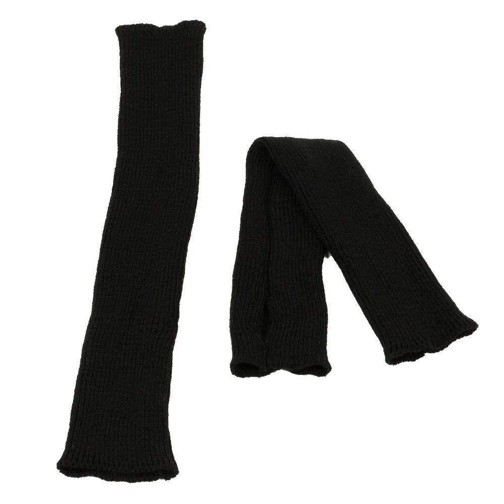 Knitted Fingerless Long Gloves Long Sleeve Elbow Mitten Y2K Arm Sleeve Gloves for Women Girls