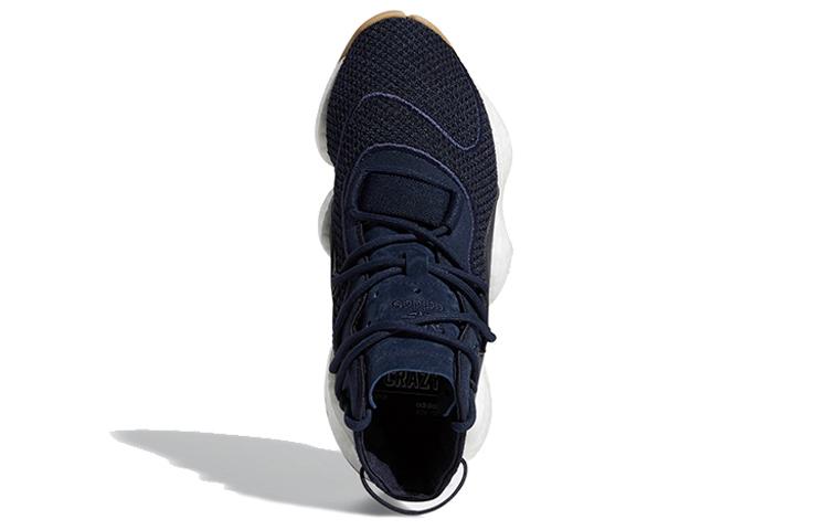adidas Originals Crazy BYW J Dämpfung Mittelhohe Basketballschuhe Marineblau Weiß Jugendliche F34358