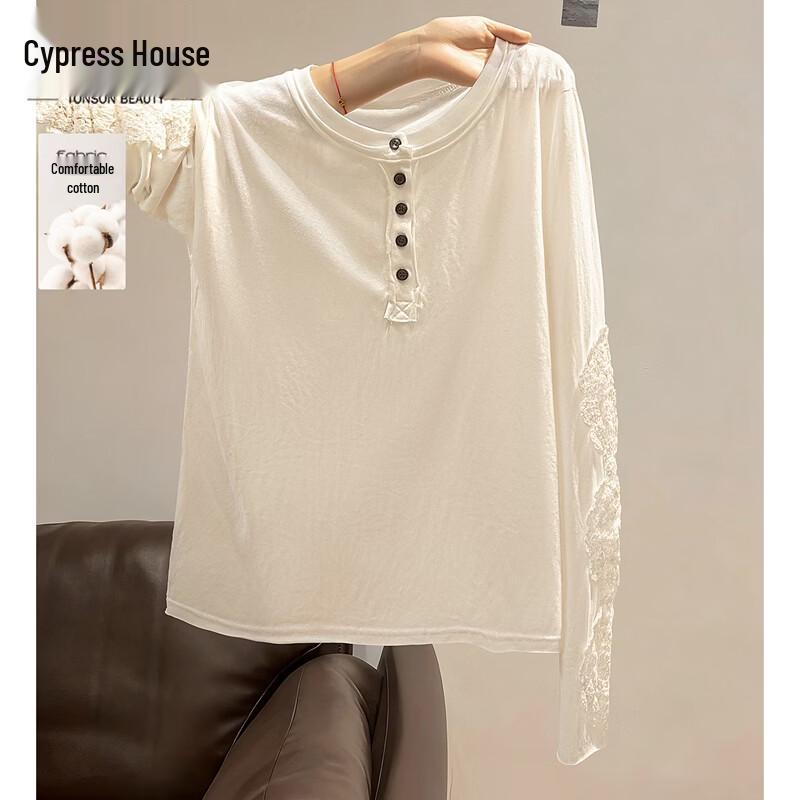 Women s Round Neck Long Sleeve Cutout T-Shirt M