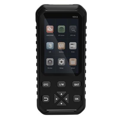 V313 OBD II 2 Scanner OBD2 Lettore di codici di errore del motore dell'auto con tester della batteria da 12 V Strumento di scansione diagnostica CAN