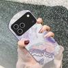 Lucky Butterfly Painting For iPhone 17 Air 16 15 14 Pro 13 Plus 12 Mini 11 Pro Max XR X 7 8 Elliptical Tempered Glass Phone Case