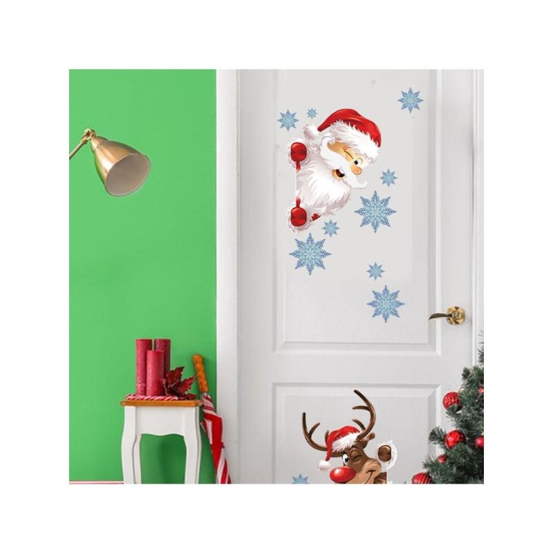 

Наклейки на стене с Санта-Клаусом