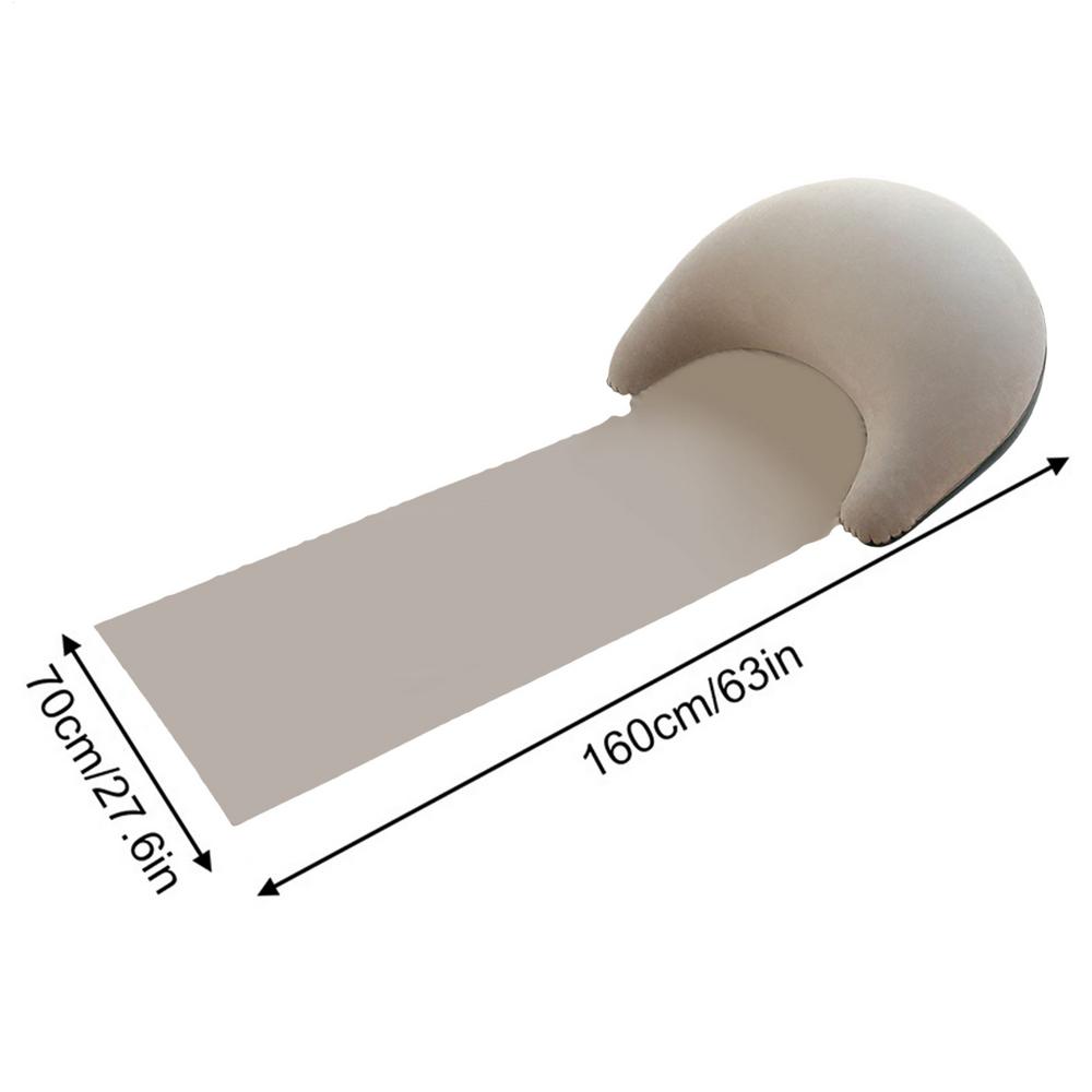 Beach Mat Inflatable Pillow Outdoor Beach Lounger Sandproof Lounger Resting Relaxing Pad Foldable For Family Friends Sun Bathing