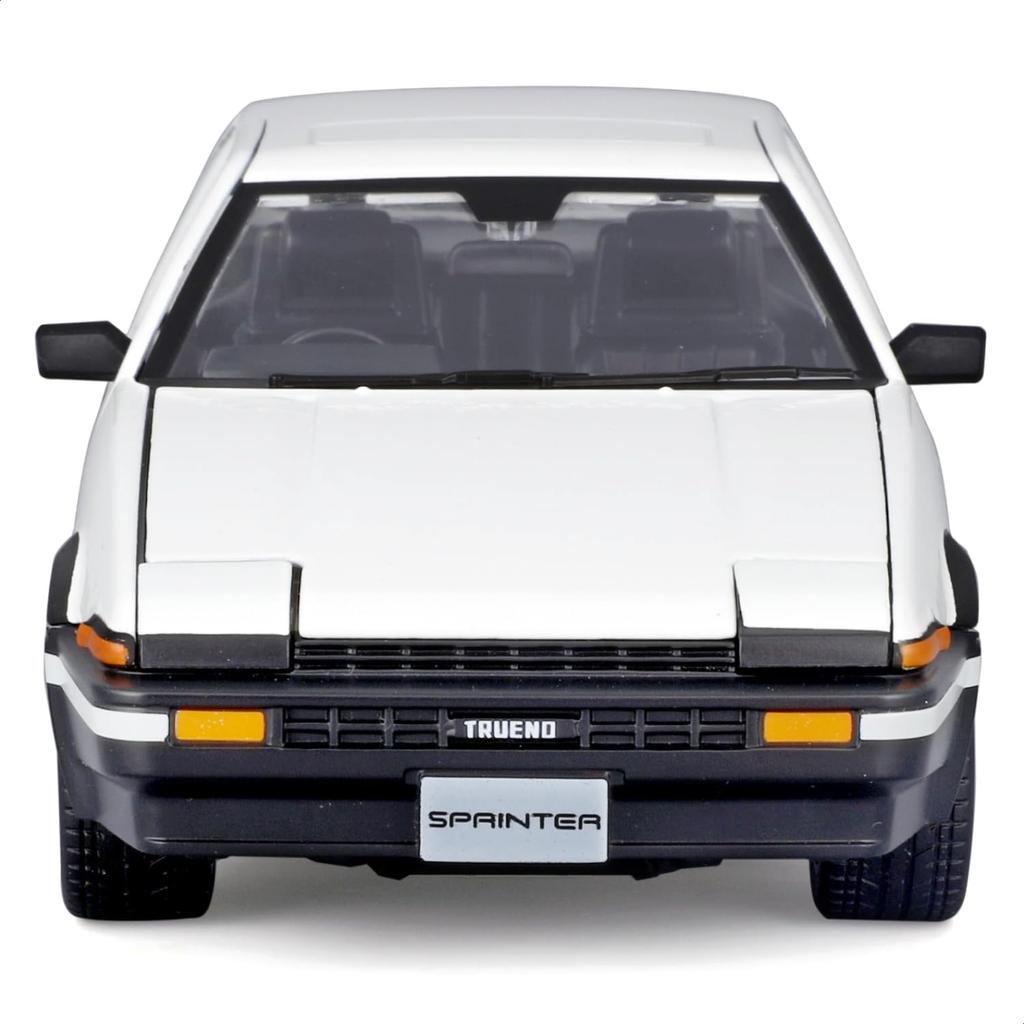 Maisto 1/24 Scale Toyota Sprinter Trueno AE86 White/Black / Diecast Model Car, Finished Model, 32916 WT