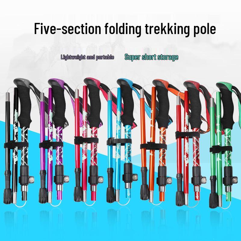 Aluminum Telescopic Hiking & Trekking Poles, Folding Walking Sticks N82