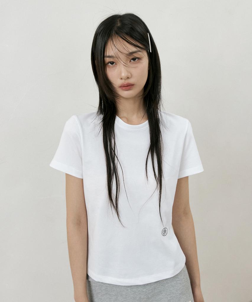 CITYBREEZE Mini Logo Embroidered Short Sleeve T-Shirt_4 Colors