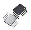 Silver Black Steel Neck Connection Plate for ST Electric Guitar