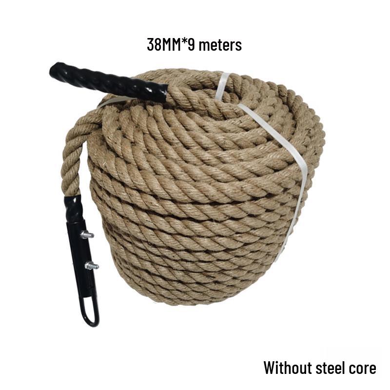 OLOMM Jute Battle Climbing Rope 38mm x 9m
