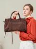Borsa Tote Retro in Pelle da Motociclista di Grande Capacità per Donna - Borsa a Mano da Pendolare con Cerniera
