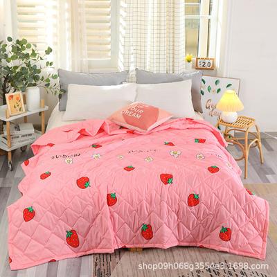 Summer Cool Quilt Double Air-conditioning Quilt Washed Cotton Quilt Student Single Summer Dormitory Spring and Autumn Quilt