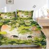 3pcs Appealing Cat Print Cover Set Ultra Soft, Breathable, and Comfortable Bedding with Stylish Design for Bedroom and Guest Room Decor 1 Cover a