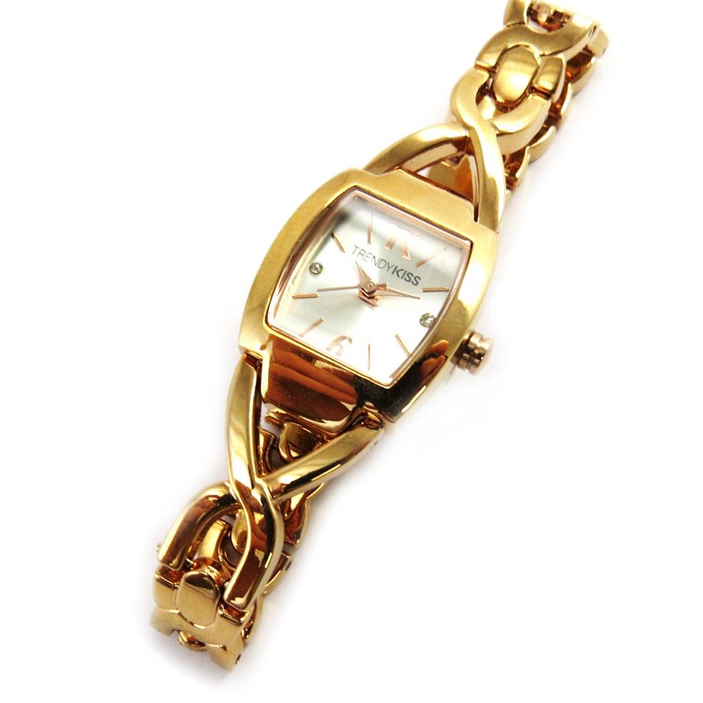 Les Trésors De Lily [M6053] - Montre femme 'Trendy' doré rosé