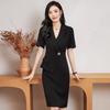 Women's Green Fashion Bodycon Dress with Slimming Tummy Control