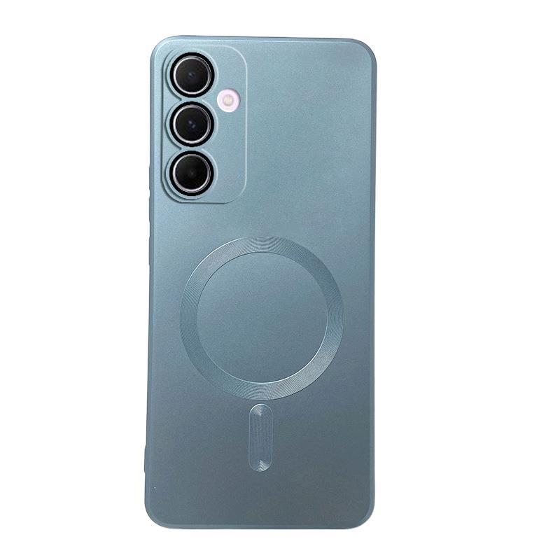Applicable To Samsung A57 Mobile Phone Case MagSafe Magnetic Suction A37 All-inclusive A17 Metallic Paint A07 Anti-drop A56 Protective Case