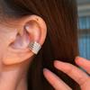 Light Luxury and Sparkling Ear Hole Free Ear Bone Clip, Niche Design, Micro Inlaid Ear Clip, Simple and Versatile Earrings with Temperament