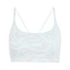 Adidas All Me Light Support Sports Print Dawn Size AB Bra, All-Over Bra, JNQ32, Women's, Semi-Flash Aqua/Silver (IX0457), J/L,