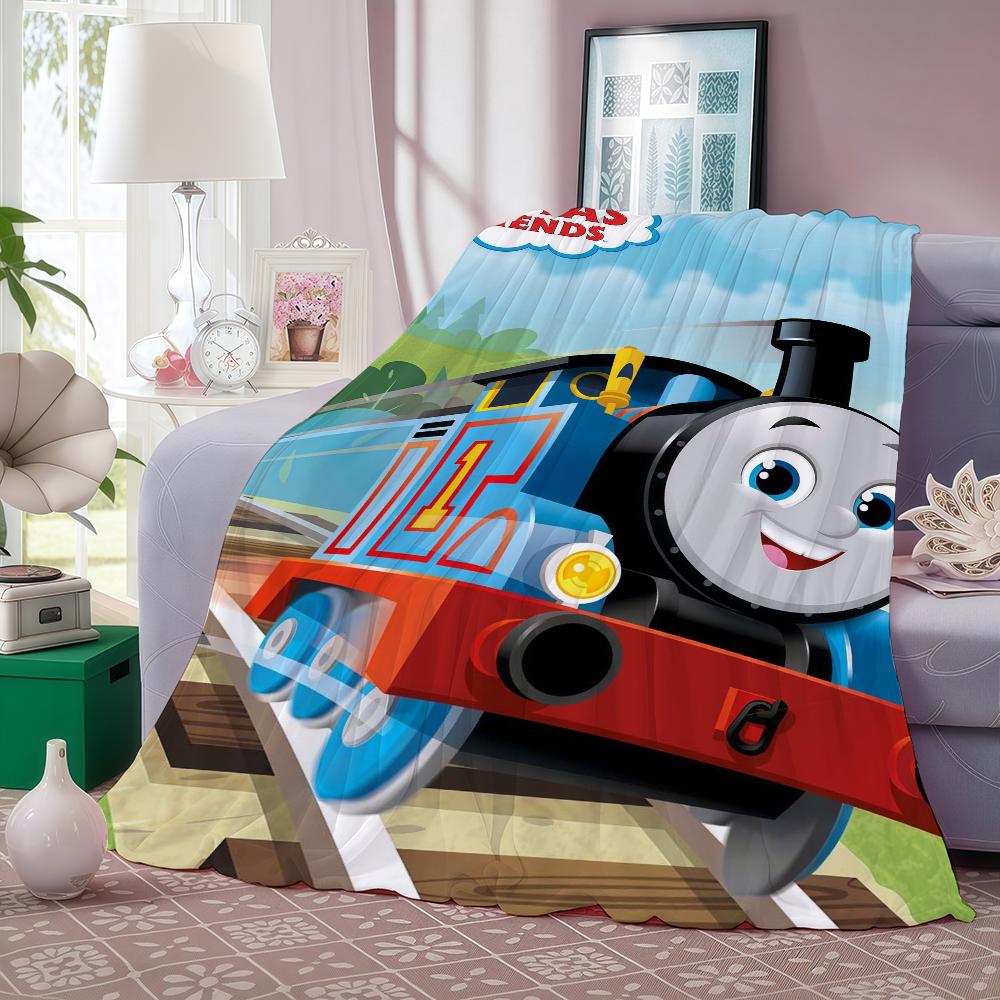 Cartoon cute T-Thomas And F-Friends Blanket For Sofa Office Bed Plane Travel Sleep Read Relax Camping Soft And Warm