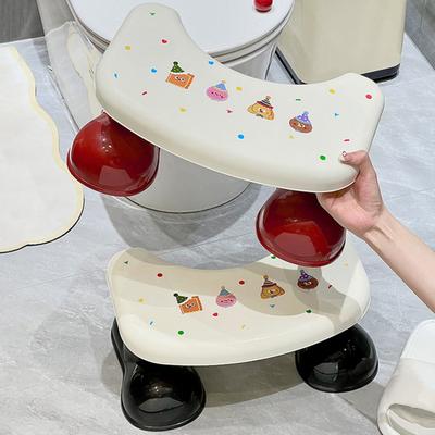 Yousheng Toilet Stool Adults Squatting Toilet Stool with Anti-Slip Pads PP Plastic Bathroom Step Stool Portable Potty Stool