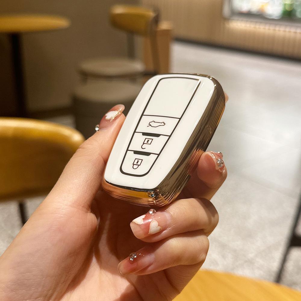 Mode TPU Auto Schlüssel Fall Abdeckung für Toyota Prius Camry Corolla CHR C-HR RAV4 Land Cruiser Prado Shell Zubehör
