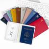 PU Leather Multi-color Passport & Document Organizer with Business Card Holder