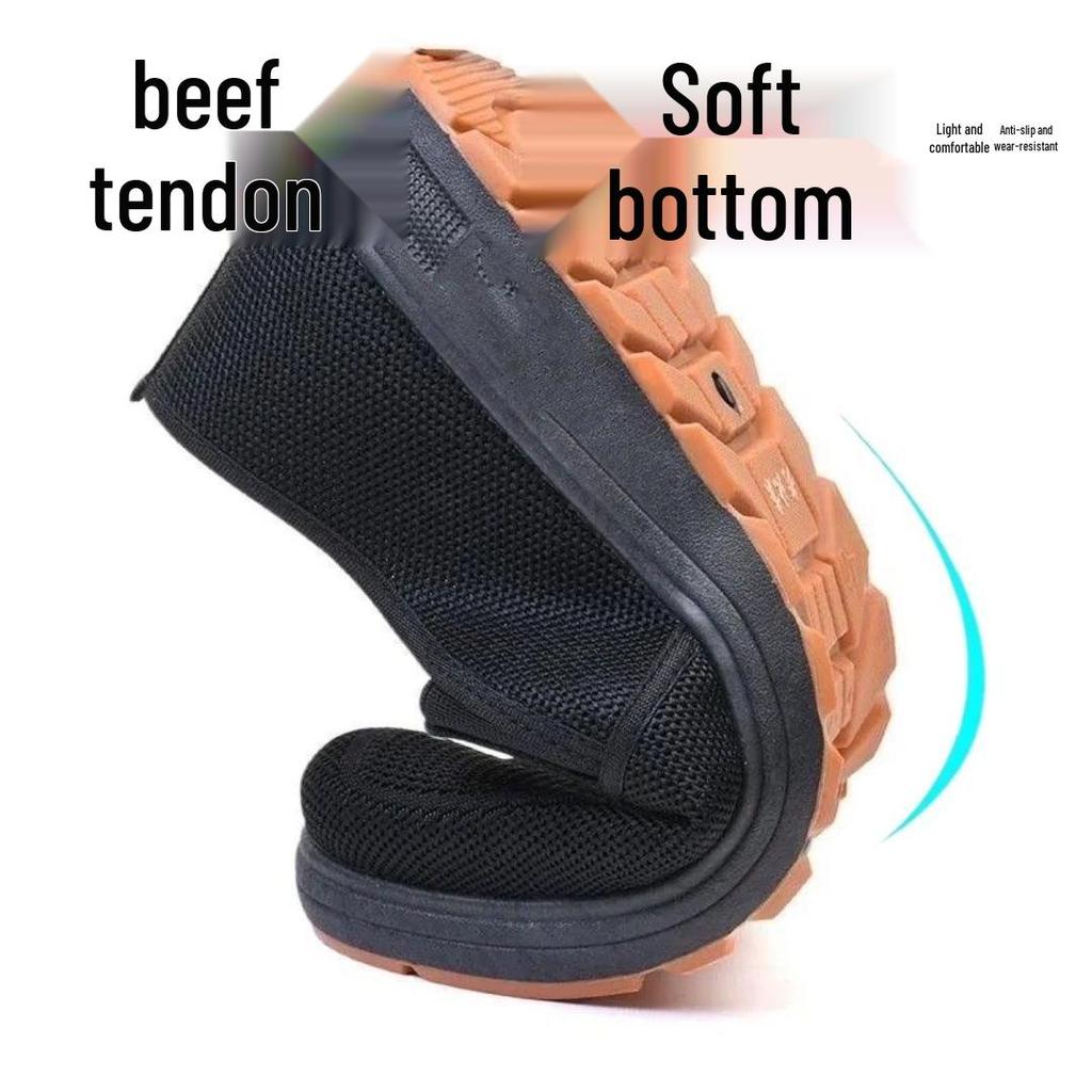 Men's Breathable Non-Slip Soft Sole Casual Shoes for Middle-Aged and Elderly