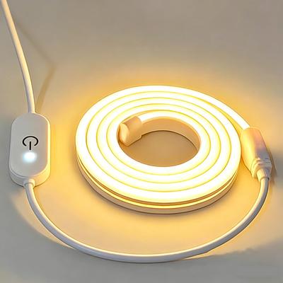 LED Strip Lights, USB 5V, 3000K, Neon Lights, High Brightness, Waterproof, Dimmable, Indirect Lighting