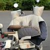 Thickened Windproof Electric Motorcycle Windshield Cover - Waterproof, Fleece-Lined for All Seasons