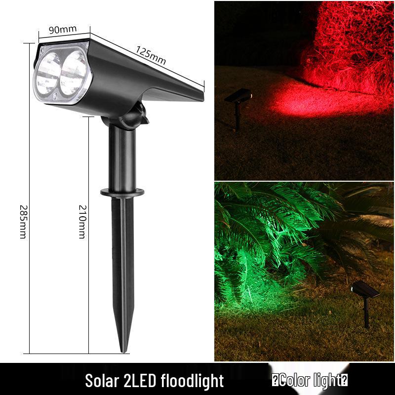 Super Bright Waterproof Solar Garden Spotlight: Dual-Purpose Landscape Lawn Light for Outdoor Villas