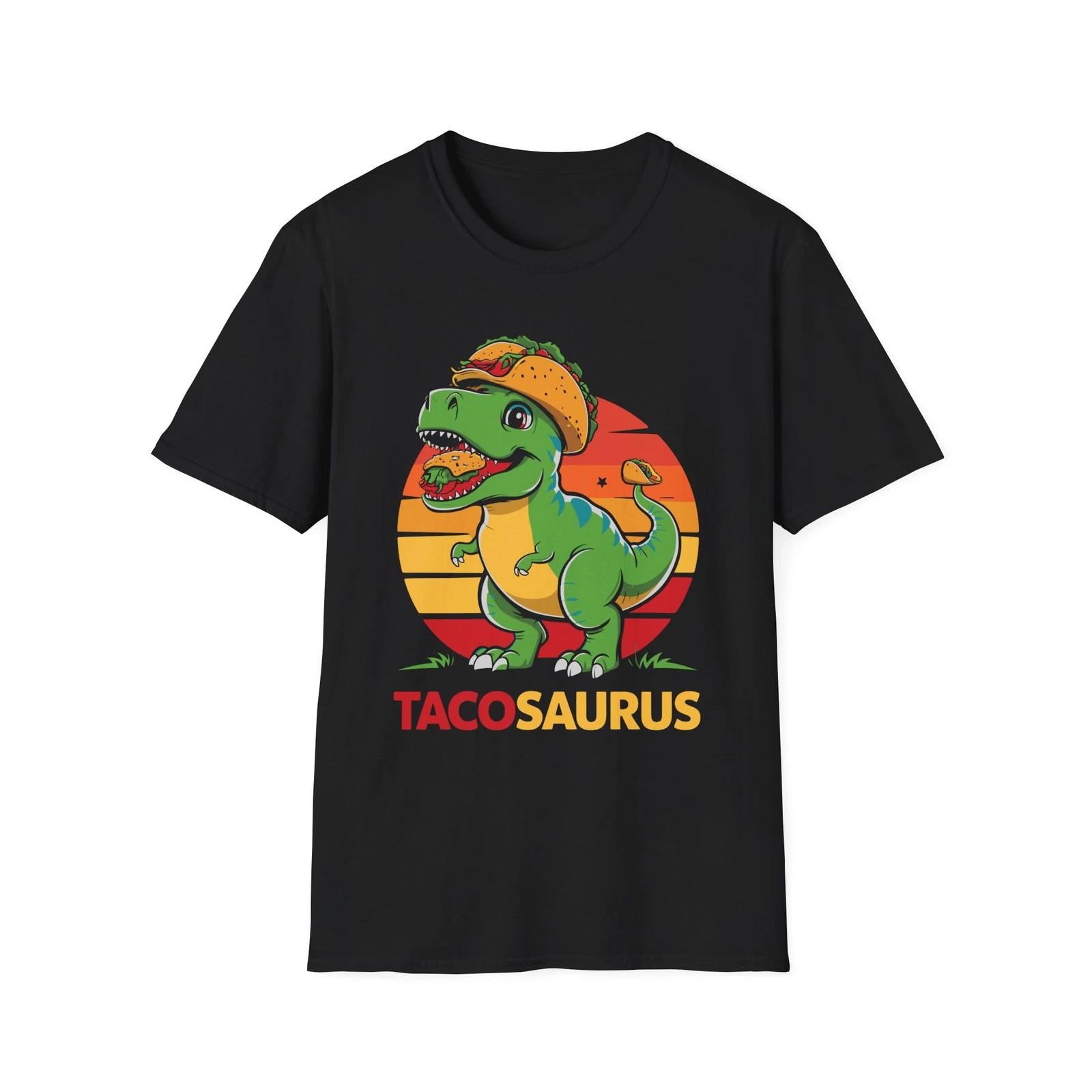 Tacosaurus Funny Taco Dinosaur Lover, Foodie T Shirt Gift 4XL