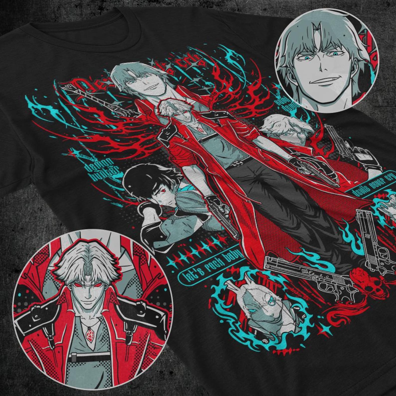 Унисекс футболка Dante Shooting DMC Premium, Унисекс футболка May Cry DMC3 Premium S