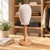 Pin-Able Hat Display Stand Natural Wood for Showrooms, Shelves