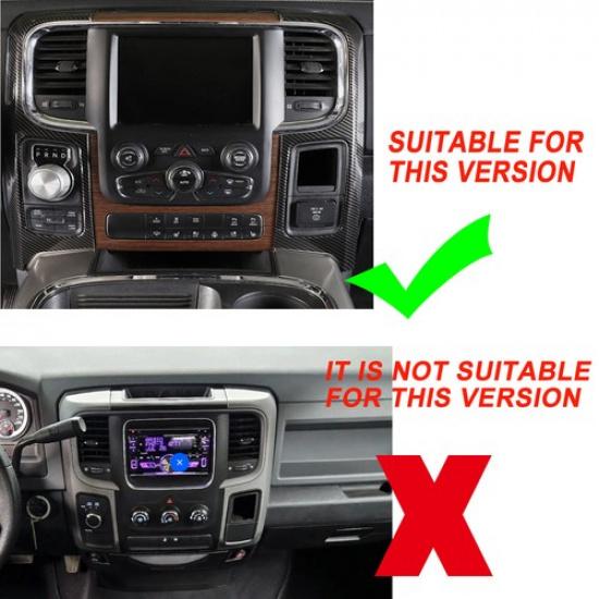 Dashboard Center Console Navigation Panel Trim Cover For Dodge RAM 1500 2012-17