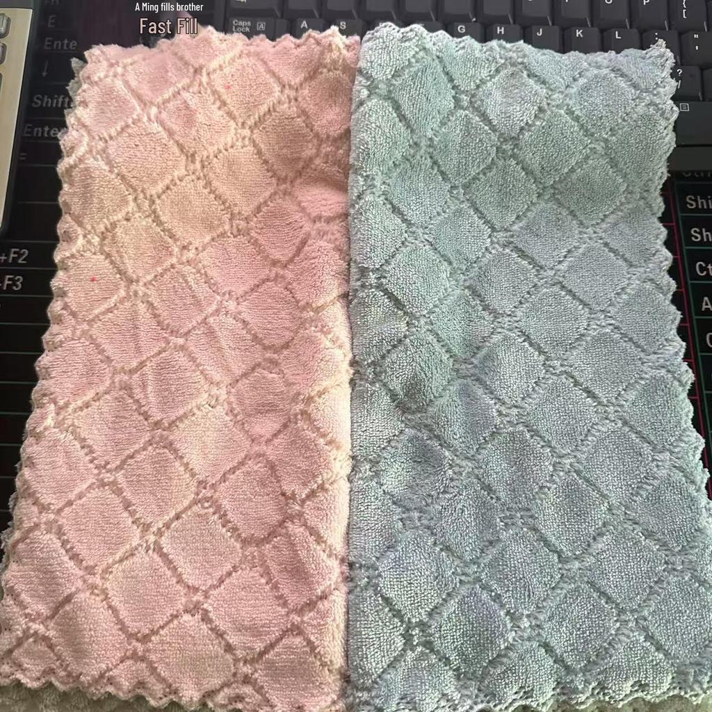 Toalla de Cocina Absorbente de Coral Fleece: Trapo Multifuncional para Lavar Platos, que no suelta pelusa, para Limpiar Tazones, Tazas y Platos.
