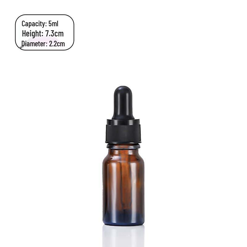 Brown Glass Dropper Bottle for Essential Oils - Multiple Sizes Available