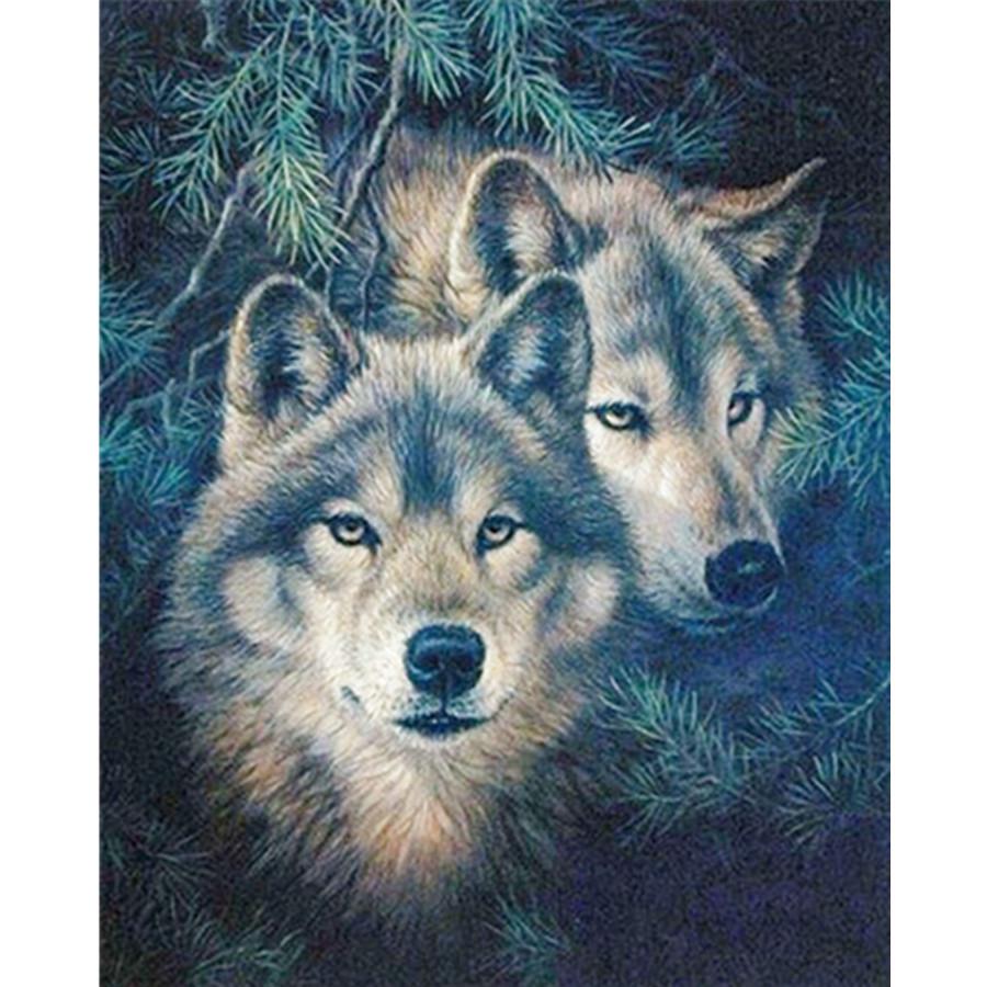 

Полный 5D Diy Алмазная картина животное волк Алмазная вышивка полная вышивка крестом домашний декор подарок ручной работы Full Round 30x40cm