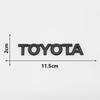 3D ABS TOYOTA Letters Emblem Rear Trunk Badge Logo Nameplate Sticker Black Chrome for Corolla Camry RAV4 Yaris Highlander Hilux SH7