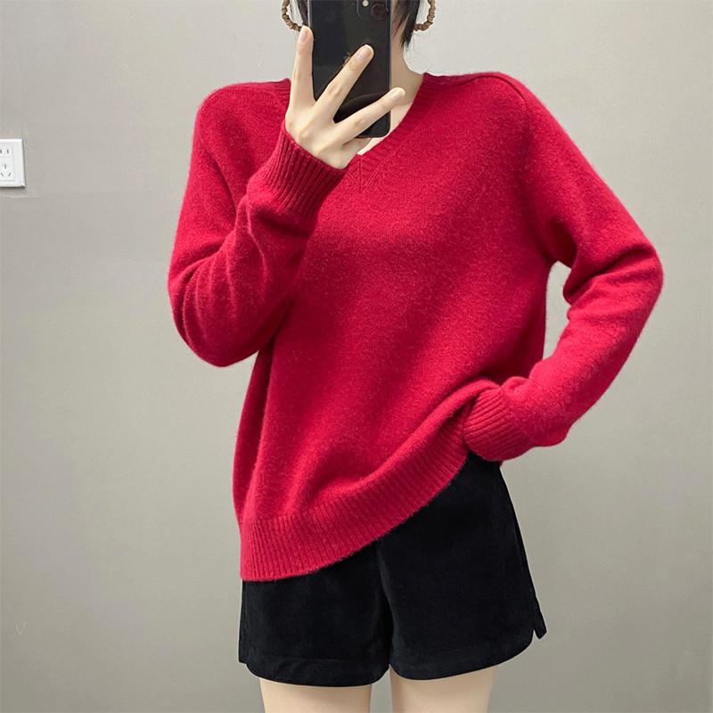 Qinghe 100% Kašmírový Dámský Svetr - Ultra Měkký Luxusní Zimní Pulovr