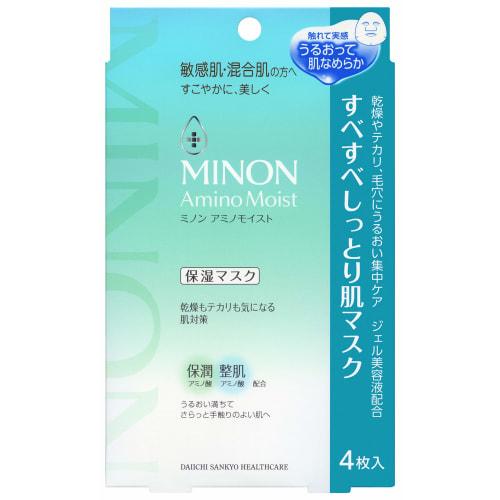 

Minon Amino Moist Smooth Moist Skin Mask 4 шт. [Чувствительная кожа/комбинированная кожа] Увлажняющая маска для сухих блестящих пор