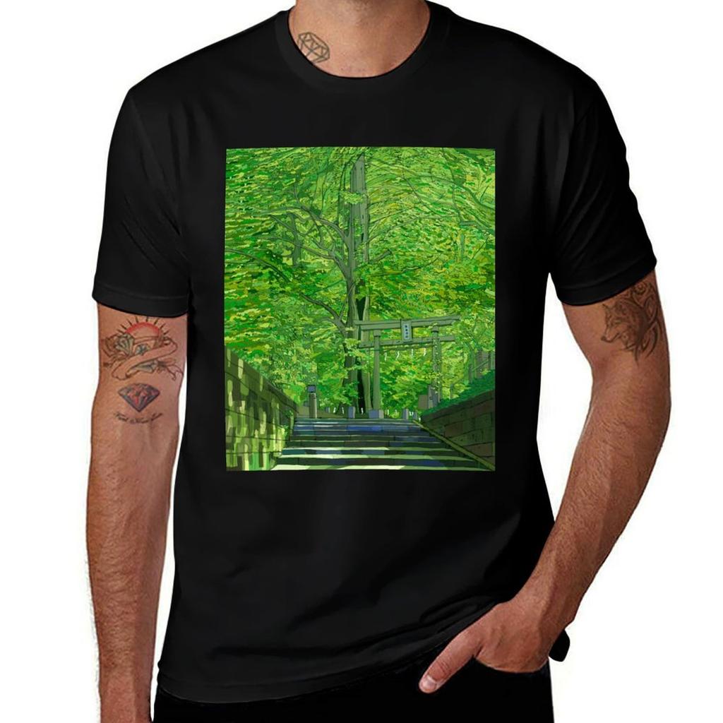 Lightening struck Ginko TShirt Trendy Print Short Sleeve TShirt