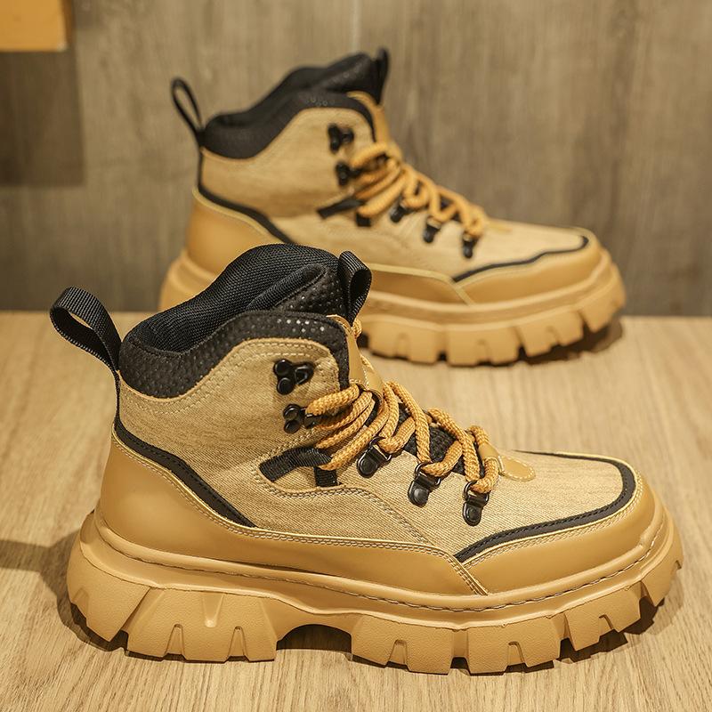 2024 Foreign Trade 2025 Hot-selling Classic Big Yellow Boots Large Size Men's Outdoor Casual Tooling Martin Boots