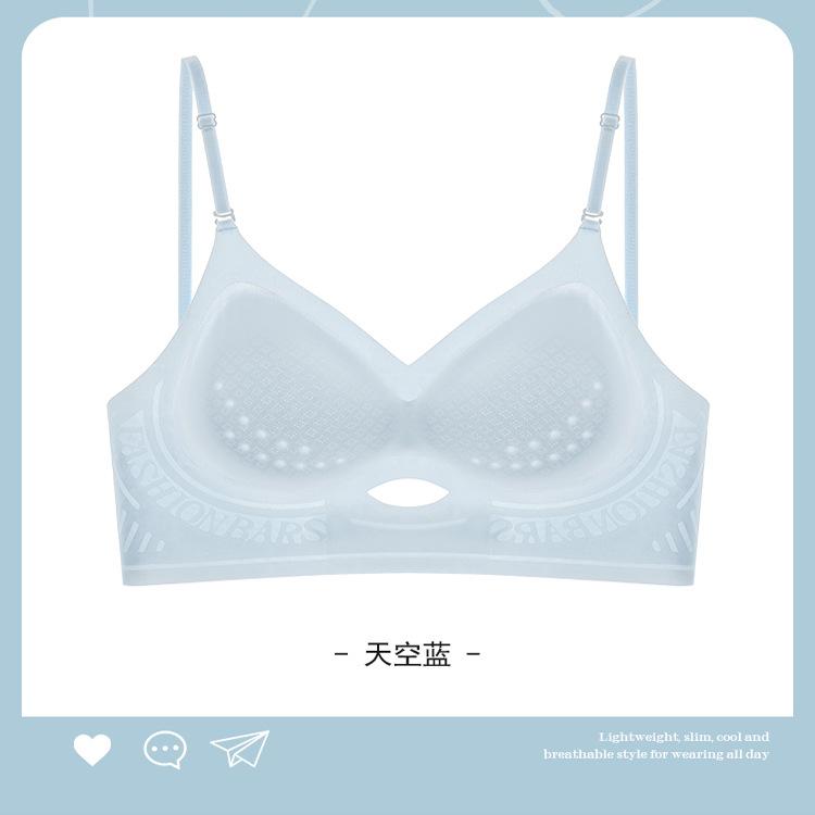 

Sexy U-shaped beautiful back summer thin inner and outer vest seamless backless soft support sports bra s (32/70abc recommended)